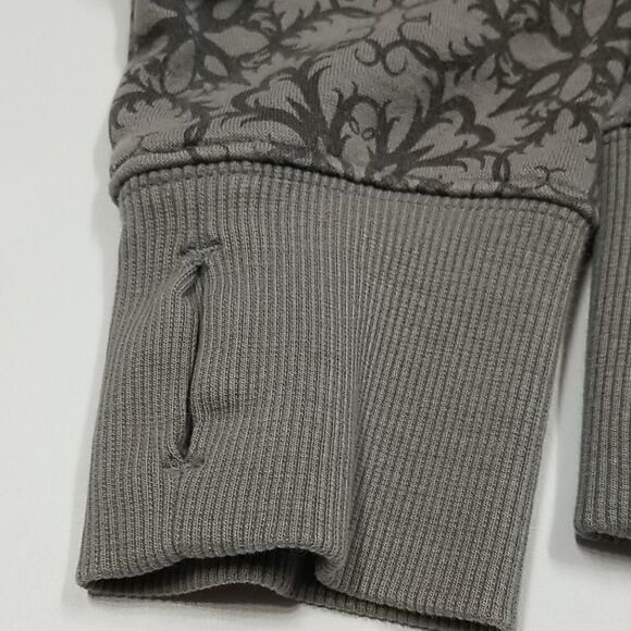 Denver Hayes Hoodie Women's Size Large Grey Full Zip Up Long Sleeve Drawstring - Picture 5 of 8